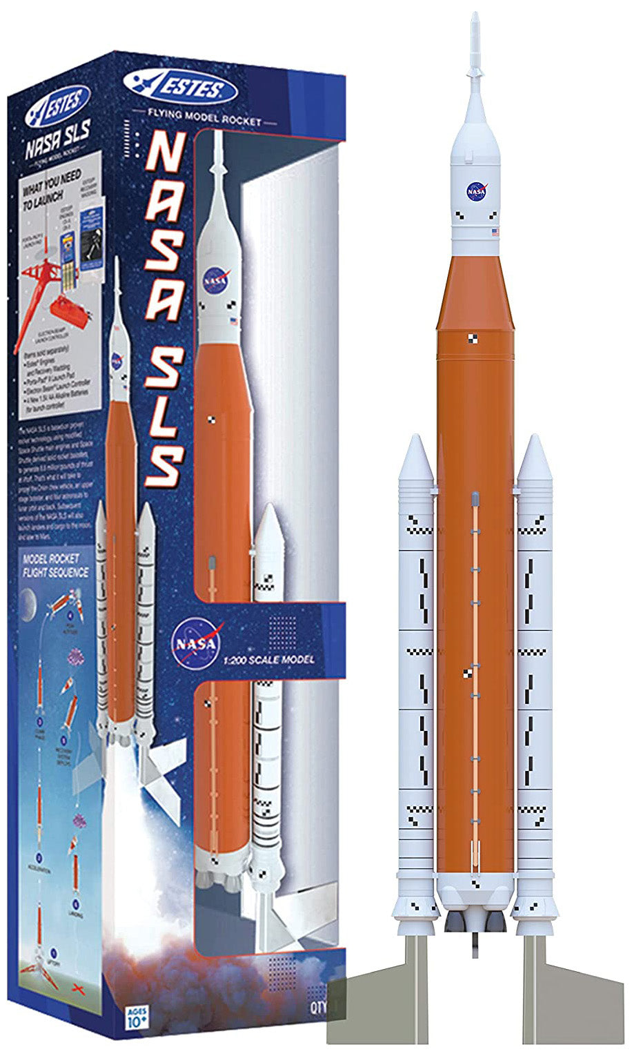 Estes 2206 NASA SLS Flying Model Rocket Kit (Beginner Skill Level), 1:200 Scale