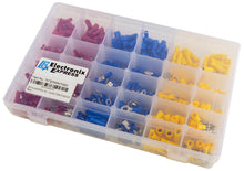 Load image into Gallery viewer, 480 Piece Electrical Terminal Assortment - Includes Convenient Case - Electrical Wiring Wire Terminal Crimp Connector Kit Butt Spade Set
