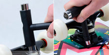 Load image into Gallery viewer, 2 Pack T-Tools for Skateboards / Longboards: 3/8&quot;, 1/2&quot;, 9/16&quot; Sockets, Screwdriver, and Hex Key

