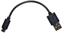 Load image into Gallery viewer, 10 Pack 6 Inch MicroUSB Cable, Short USB to Micro USB, High-Speed A Male to Micro B, Black Color, Suitable for External Charger Power Bank, TV Stick, and Other Devices, Black
