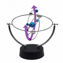 Load image into Gallery viewer, Kinetic Perpetual Motion Galaxy, Outer Space Gadget That Flips and Rotates in Continuous Motion, Battery Operated Desktop Toy

