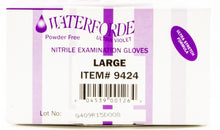 Load image into Gallery viewer, Waterforde Powder-Free Nitrile Exam Gloves – 4 Mil Box of 100 (Large)
