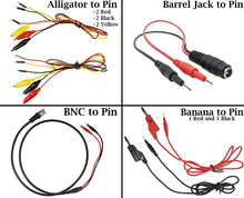 Load image into Gallery viewer, Solderless Breadboard and Cable Kit - Includes 830 Tie Point Breadboard + BNC, Banana, Alligator, and Wall Power Adapter to Pin Test Leads
