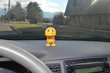 Load image into Gallery viewer, Smirking Face Emoji Bobblehead Figure Car Decoration - Cute Interior Decor Toy Party Favor Dashboard Ornament

