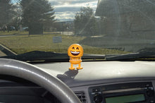 Load image into Gallery viewer, Grinning Face with Smiling Eyes Emoji Bobblehead Figure Car Decoration - Cute Interior Decor Toy Party Favor Dashboard Ornament
