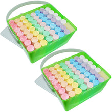 Load image into Gallery viewer, 108 Jumbo Sidewalk Chalk Sticks with 2 Sponge Erasers and 2 Storage Boxes
