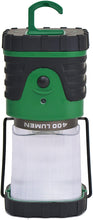 Load image into Gallery viewer, Battery Operated Camping Light Set - Includes Two LED Lanterns (400 Lumens, High / Low / Strobe) and Two LED Hanging Tent Lights (Magnetic Backing)
