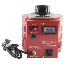 Load image into Gallery viewer, 10 Amp Variable Transformer, 1000Va Max, 0~130 V Output
