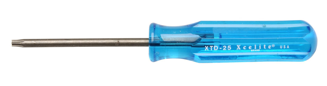Round blade screwdriver for driving Torx screws with consistent torque to avoid overtightening | Blade is chromium vanadium steel for strength, durability, and corrosion resistance | Round blade helps prevent stripping damage to the screw threads