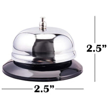 Load image into Gallery viewer, Classic Metal Service Bell - Call Bell - Black Base
