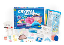 Load image into Gallery viewer, Thames &amp; Kosmos Crystal Growing Science Kit Grow Over A Dozen Crystals with 15 Experiments, Includes Storage Case &amp; 32 Page Color Laboratory Manual
