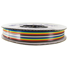 Load image into Gallery viewer, 100 Foot Rainbow Ribbon Cable with 16 Conductors, Standard 10 Color Repeat Sequence
