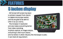 Load image into Gallery viewer, Andonstar 5 inch Screen 1080P Digital Microscope HDMI Microscope for Circuit Board Repair Soldering Tool (ADSM302)
