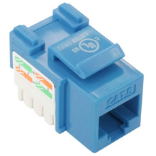 Load image into Gallery viewer, Cat6 Keystone Jack, Krone, 90 Degree by PI Manufacturing (Blue)
