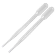 Load image into Gallery viewer, 300 Pack Plastic Transfer Pipettes 3mL, Graduated to .5mL
