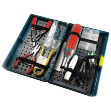 Load image into Gallery viewer, Computer Service Toolkit, Includes 23-in-1 Screwdriver, Wire Stripper, Long Nose Pliers, IC Inserter / Extractor, PLCC IC Extractor, Mini Flashlight, 36 Screws, 6 Jumpers, 8 Washers (Model CTK7)
