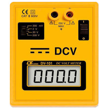Load image into Gallery viewer, LCD display, 18mm digit height | 9V battery operation | CATII 600V rating Approx. 0.4 sec. sampling Instruction manual | On/off switch | Automatic zero adjust
