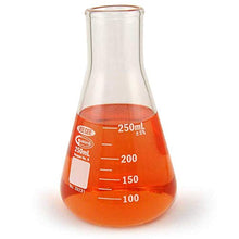 Load image into Gallery viewer, 12 Pack VeeGee 125mL Narrow Mouth, Low Form, Heavy-Duty Rim, Graduated Erlenmeyer Flasks
