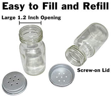 Load image into Gallery viewer, 2 Pack Farmhouse Salt and Pepper Shakers with Caddy Sets - Rustic Vintage Style - Galvanized Steel

