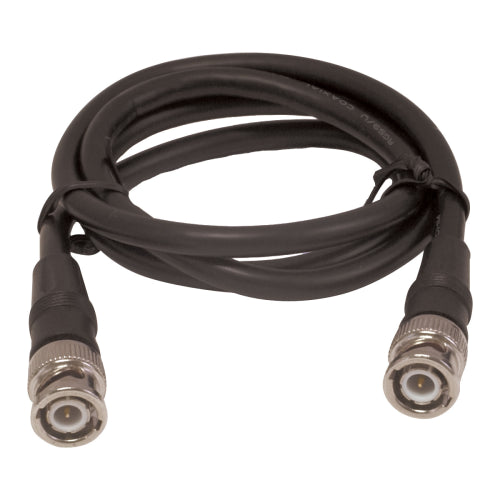 3 Foot BNC Cable | Male to Male | Impedance: 75 Ohm | Color: Black | 
