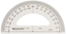 Load image into Gallery viewer, Westcott Clear Protractor, 3½&quot; 180° (3751)
