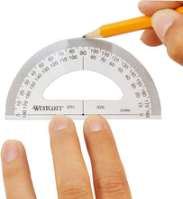 Load image into Gallery viewer, Westcott Clear Protractor, 3½&quot; 180° (3751)
