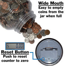 Load image into Gallery viewer, Digital Coin Counting Money Jar Bank - Accepts all US Coins from Pennies to Dollars
