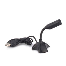 Load image into Gallery viewer, Plug and Play Home Studio Adjustable USB Laptop/Desktop Microphone Compatible w/PC and Mac (Black)
