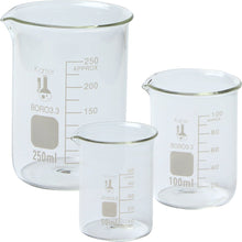 Load image into Gallery viewer, 3.3 Borosilicate glass | Griffin low form | 3 sizes - 50ml, 100ml, 250ml | Extra large marking spot | ASTM Specification E960, Type I requirements
