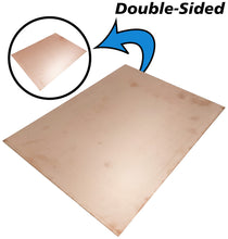 Load image into Gallery viewer, 9&quot; x 12&quot; Double Sided Copper Clad Circuit Board, FR-4 Fiber Glass
