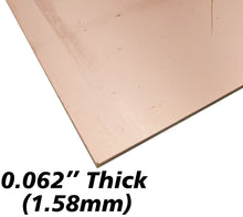 Load image into Gallery viewer, 9&quot; x 12&quot; Double Sided Copper Clad Circuit Board, FR-4 Fiber Glass
