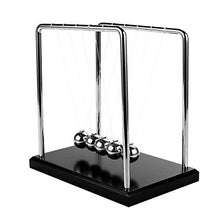 Load image into Gallery viewer, Newton&#39;s Cradle Art in Motion, 1 Inch Balance Balls - Black Wooden Base
