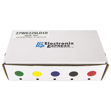 Load image into Gallery viewer, 22 Gauge Hook Up Wire Kit - Solid Wire, Tinned Copper - Includes 10 Different Color 25 Foot Spools
