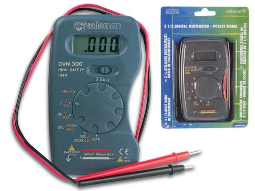 automatic polarity indication fits into your pocket | DC and AC voltage measurements: up to 500V | DC current: max. 200mA resistance measurements: up to 2Mohm | diode and continuity test Important safety information | 