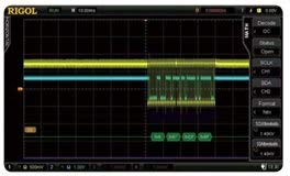 Serial Bus Analysis Option: RS232/UART,I2C,SPI Trigger and Decoding function