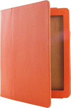 Load image into Gallery viewer, Orange PU Leather Stand Cover for Apple iPad Models from 2011 to 2013 (iPad 2, iPad 3, and iPad 4)
