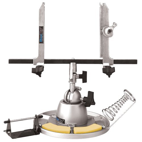 Includes a 315 Circuit Board Holder, a 300 Standard Base, a 312 Parts Tray Base Mount, and a 371 Solder Station | Circuit Board Holder Tilts 90 degrees, Turns 360 & Rotates 360 | Single control knob and exclusive split-ball locks the Circuit Board Holder firmly into place | Height: 13.5-Inch (342.9mm) Weight: 4.5 lbs. (2kg) | Limited Lifetime Warranty!