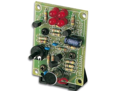 Velleman Mini Kits to chenge sound to light | Level 2 Kit, very easy to assemble | VEL-MK103, MK103RS,made in EU | can be used to indicate the telephone, door bell. | Practical applications, Great for music