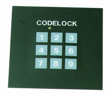 Load image into Gallery viewer, more than 3000 codes (4 digits) | relay output: 5A / 110V | time limit for code entry: ± 5 seconds | power supply: 9 - 15V DC or 8 - 12V AC | POWER CONSUMPTION:

