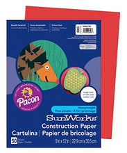 Load image into Gallery viewer, SunWorks Construction Paper by Pacon, the #1 Teacher Approved Brand! | Heavyweight groundwood construction paper | Slightly textured sheets that cuts and folds evenly without cracking | Bright and consistent colors | Excellent value for all arts and craft projects
