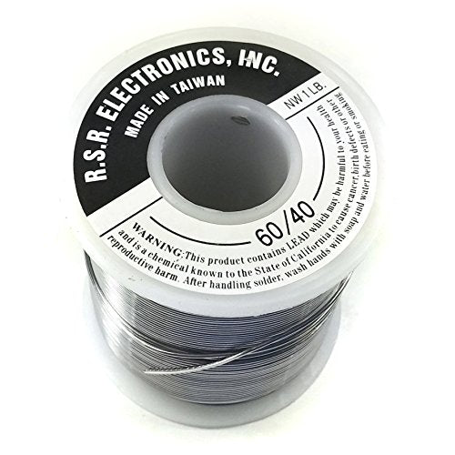 Solder Roll - Rosin Core | 60/40 (60% lead / 40 % other metals) | Thickness - 0.062