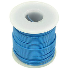 Load image into Gallery viewer, 22 Gauge Stranded Wire | Blue Colored Wire - NOTE: SHADE OF BLUE MAY VARY | Tinned copper | 100 feet in length | 300 Vrms
