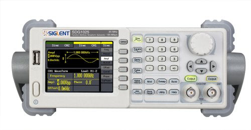 Siglent SDG1025 Function/Arbitrary Waveform Generator, 25MHz, 125MSa/s Sample Rate