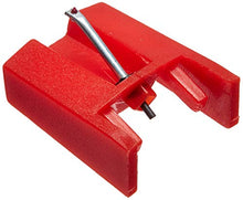Load image into Gallery viewer, Replacement diamond conical tip stylus needle | Compatible with many record players and cartridges (see description for list) | Measures .4&quot; x .3&quot; x .2&quot; (12.21mm x 9.68mm x 6.15mm)
