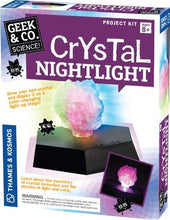 Load image into Gallery viewer, Grow a big beautiful crystal | Assemble a special platform to display it with a color-changing LED circuit inside | Learn about crystal formation and LED technology
