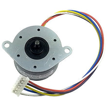 Load image into Gallery viewer, Stepper Motor Unipolar | Dual Coil center tapped | 120 ohm coil | 7.5 degrees per step | 2-1/4&quot; diameter and the shaft measures 0.4&quot; long
