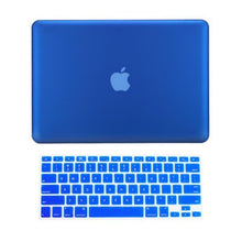 Load image into Gallery viewer, (Rubberized See Through),Prefect fit for Macbook Air 13&quot; | Comes with Matching Color Keyboard Skin (ROYAL BLUE)- Sleek and Stylish | Snap on design, easy on easy off. Plug your charger, cable or headset without removing the case. | Protect your Macbook Air from Dust, Scratches, spills, and elongate the life of your Mac | Personalize your MacBook Air to your Favorite Color.
