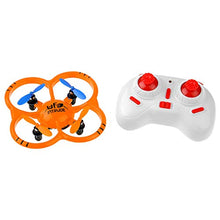 Load image into Gallery viewer, 6 axis flight control system provides superior flight stability | Built-in LED lights at the front and back of the aircraft for night flights | Easy charging with the included USB charging cable | Protective frames around the propellers keep them safe from damage | 
