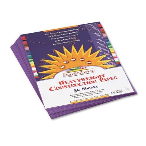Sold as 50/PK | Brightly-colored, high-strength, heavyweight construction paper with long, strong fibers that cut clean and fold evenly without cracking. All purpose, high bulk, smooth textured. | Made with a chemical-free pulping process to help ensure a cleaner environment.