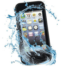 Load image into Gallery viewer, Water Proof: Fully submergible to 6.6 feet / 2 m for 30 minutes | Shock Proof: Withstands drops from 6.6 feet | Snow Proof: Sealed from snow &amp; ice | Dirt Proof: Sealed from dirt &amp; dust particles | Water test case prior to installing phone
